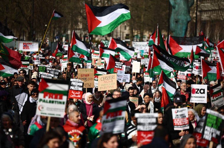 Image: BRITAIN-PALESTINIAN-ISRAEL-CONFLICT-PROTEST