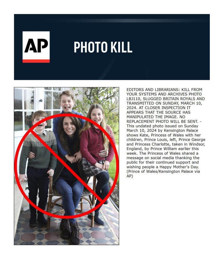 Image: death notice sent by AP