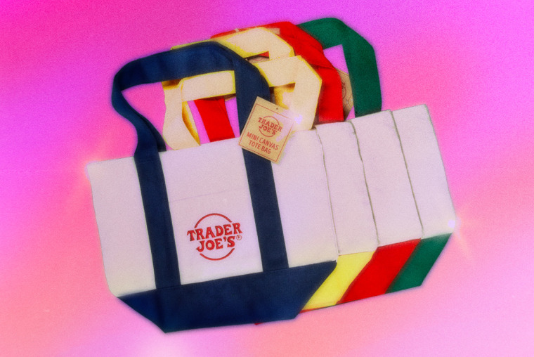 Photo Illustration: The viral mini canvas tote from Trader Joe's