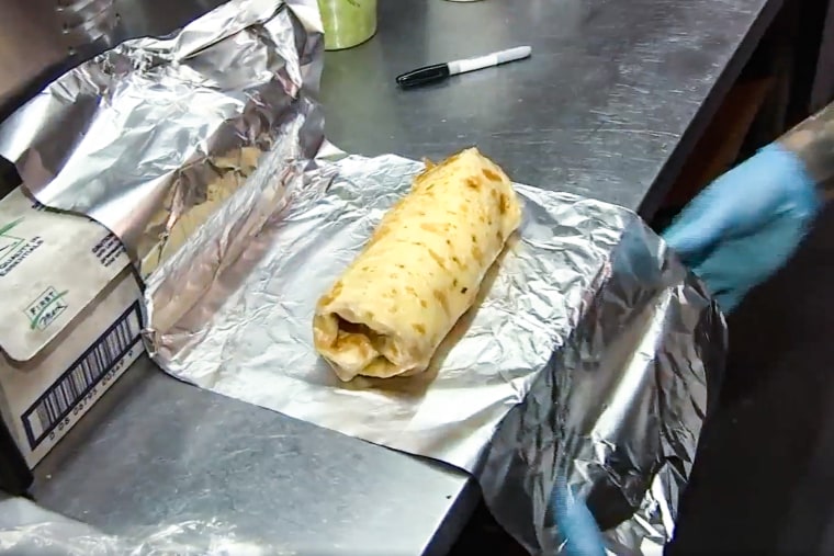 A burrito from La Vaca Birria in San Francisco.