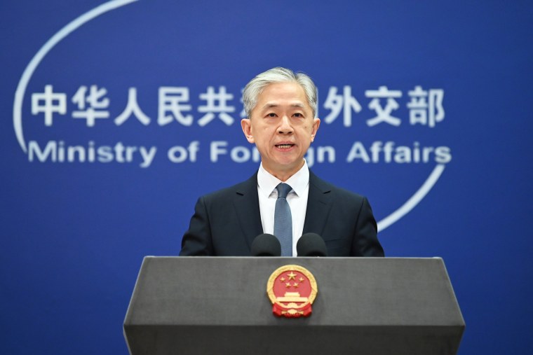 China's Foreign Ministry spokesman Wang Wenbin