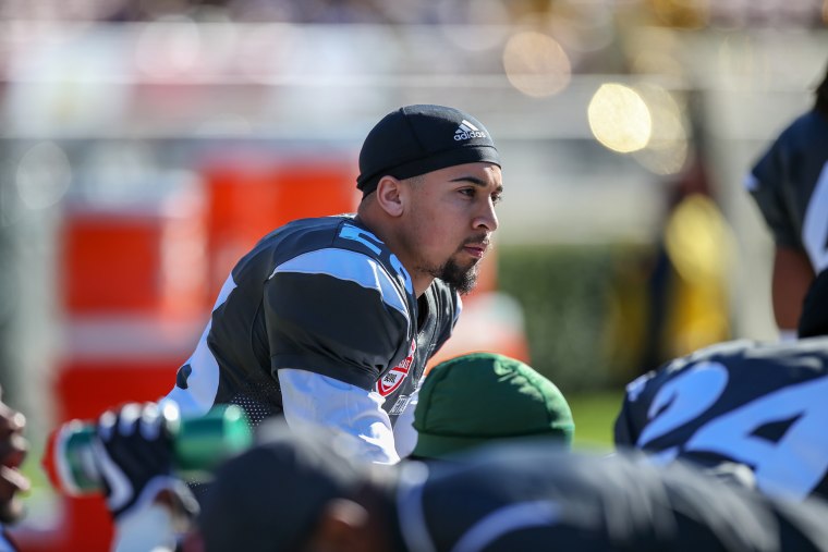 Blaise Taylor at the Rose Bowl in Pasadena, Calif.