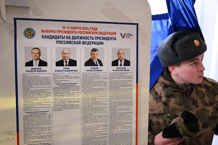 Russia Election Moscow Polling Station