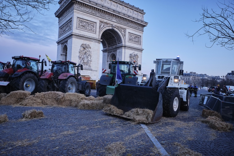 French Farmers Continue To Protest In Paris