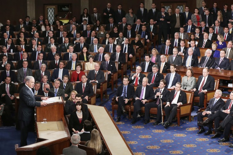 Netanyahu speaks during a joint meeting of the U.S. Congress.