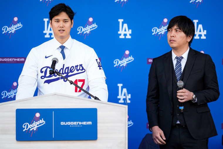 Shohei Ohtani and interpreter Ippei Mizuhara