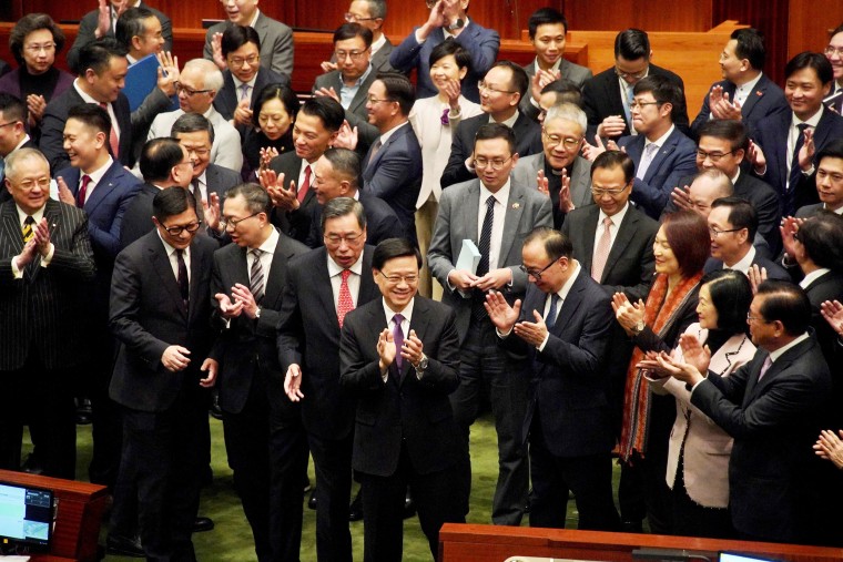 The ordinance fully implements constitutional responsibilities stipulated under Article 23 of the HKSAR Basic Law, and is considered crucial for fixing loopholes and weak links in the HKSAR's system on protecting national security. 