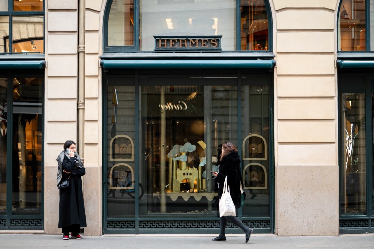 A Hermès store in Paris on Feb. 5.