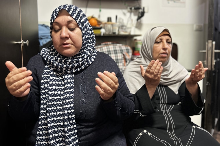 Cancer patients Manal Abu Shaban and Reem Abu Obedia started their treatment in Israel before the war.