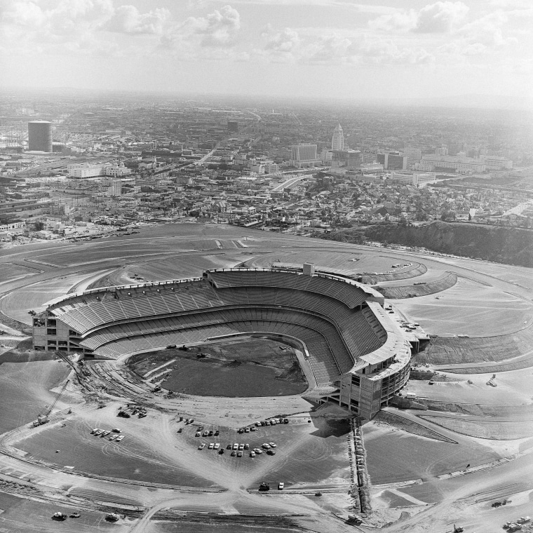 The Dodgers Stadium at Chavez Ravine, on Feb. 28, 1962