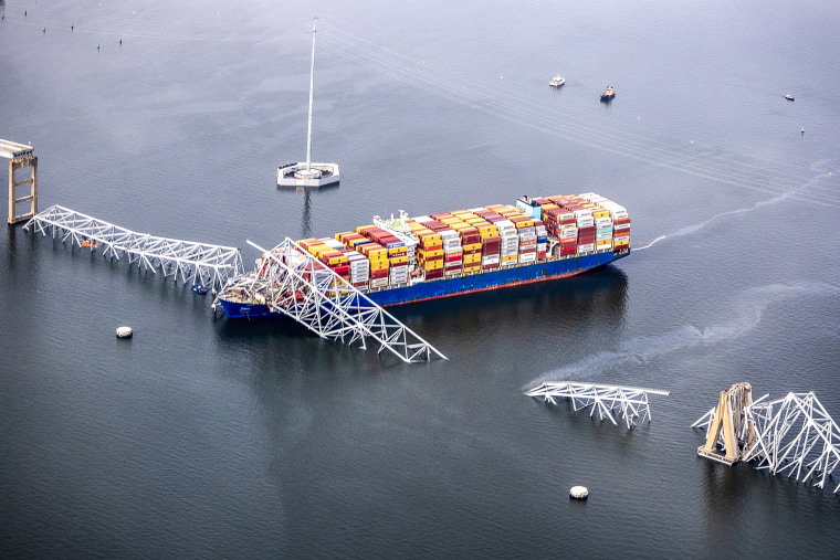 Image: Baltimore's Francis Scott Key Bridge Collapses After Being Struck By Cargo Ship