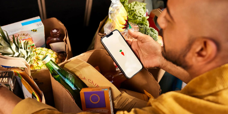 Instacart’s convenient service relies on personal shoppers picking up everything in your order before delivering them to your door.
