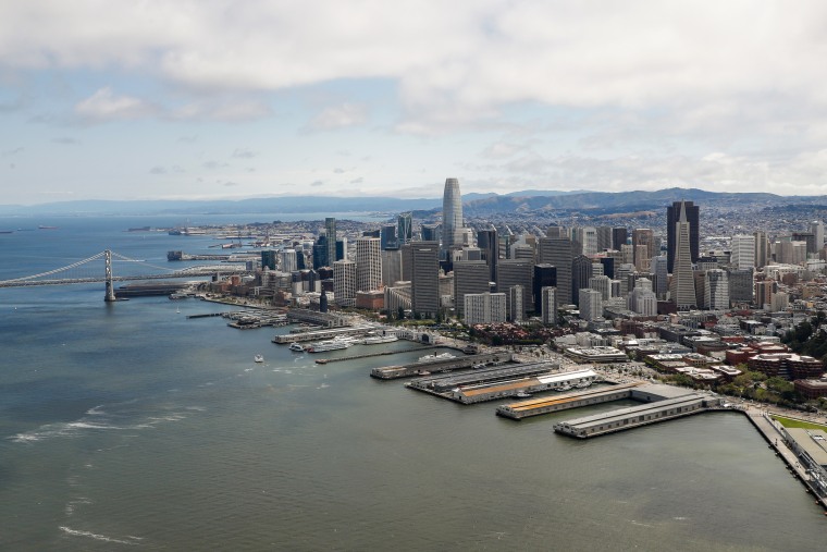 The San Francisco skyline.