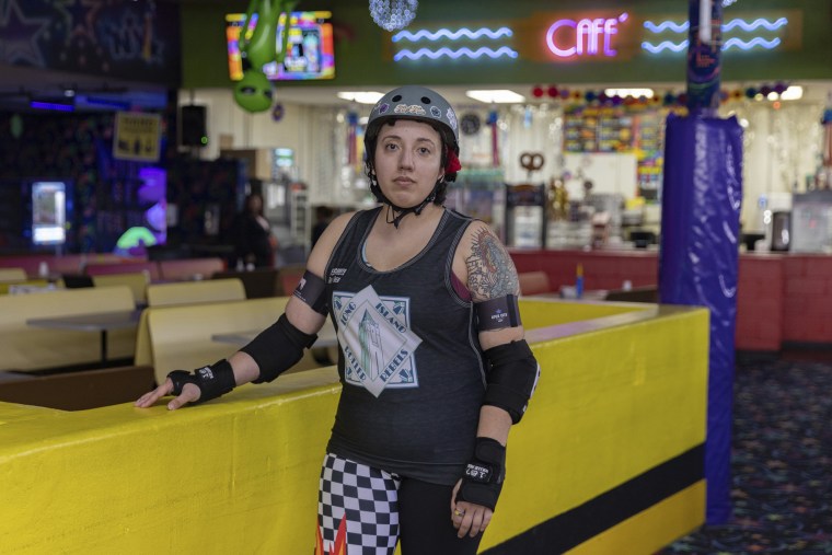 Amanda "Curly Fry" Urena, at United Skates of America in Seaford, N.Y.