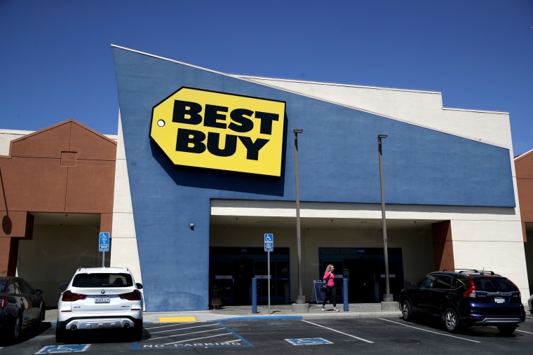 Best Buy retail store in San Bruno, Calif.,