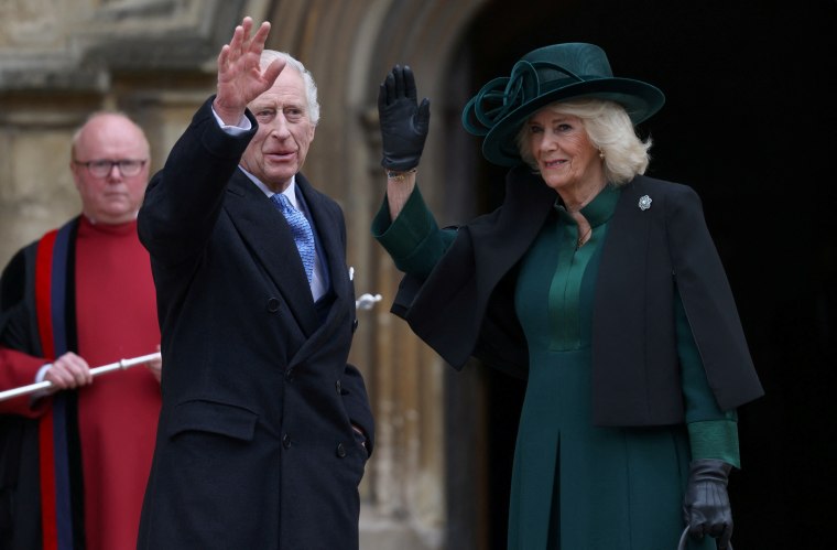 Image: The Royal Family Attend The 2024 Easter Mattins Service
