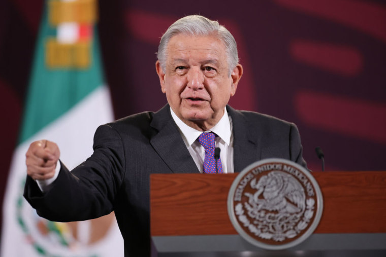 El presidente mexicano, Manuel Andrés López Obrador, en Ciudad México, el 12 de marzo de 2024. 