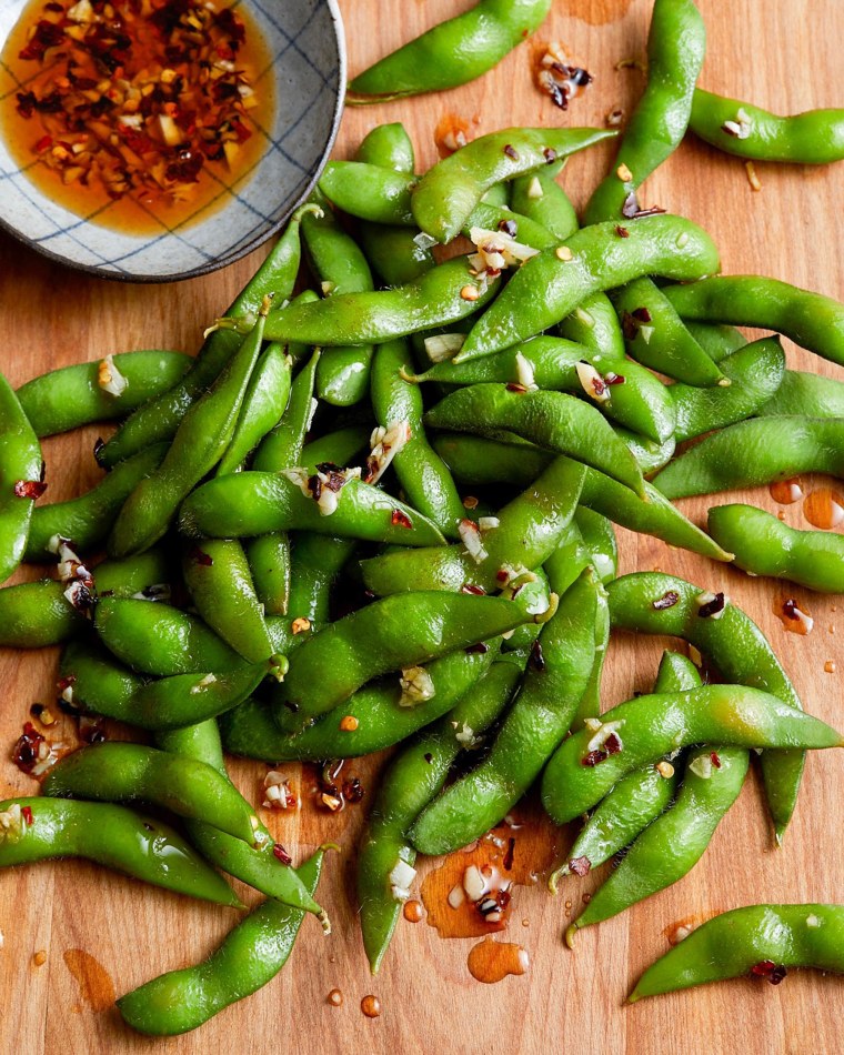 Sesame Garlic Edamame