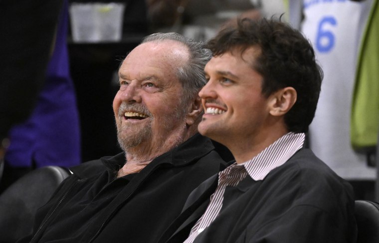 Actor Jack Nicholson and son Ray Nicholson