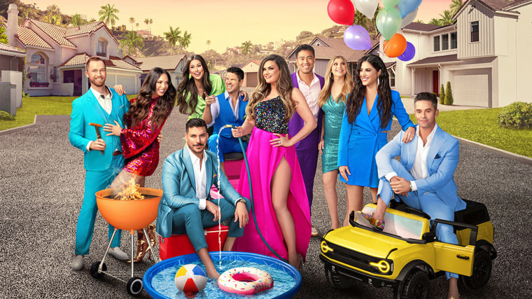 Luke Broderick, Kristen Doute, Jax Taylor, Nia Booko, Danny Booko, Brittany Cartwright, Jason Caperna, Janet Caperna, Michelle Lally, and Jesse Lally from season 1 of "The Valley."
