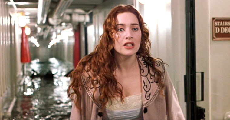 Kate Winslet as Rose in the movie "Titanic."