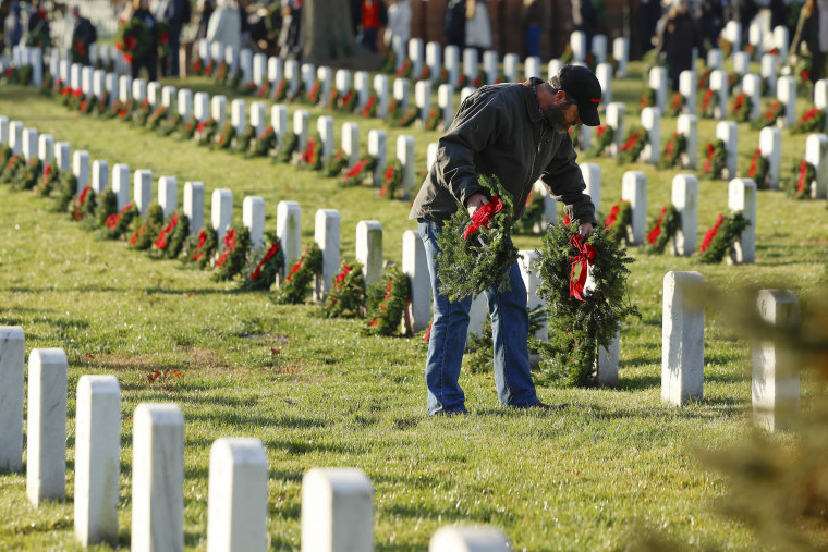 Annual Wreaths Across America Event Held At Arlington National Cemetery