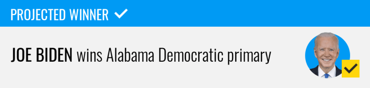 Joe Biden wins Alabama Democratic primary