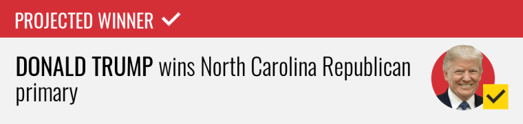 Donald Trump wins North Carolina Republican primary