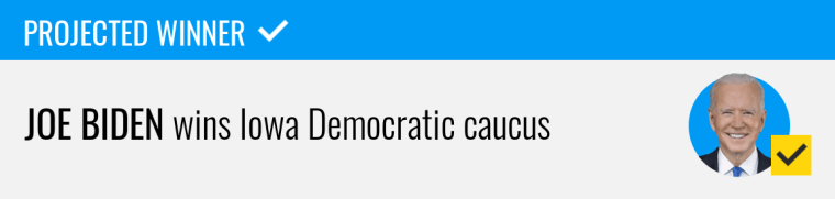Joe Biden wins Iowa Democratic caucus