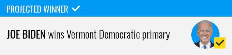 Joe Biden wins Vermont Democratic primary