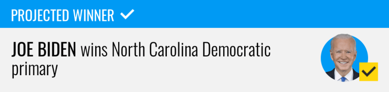 Joe Biden wins North Carolina Democratic primary