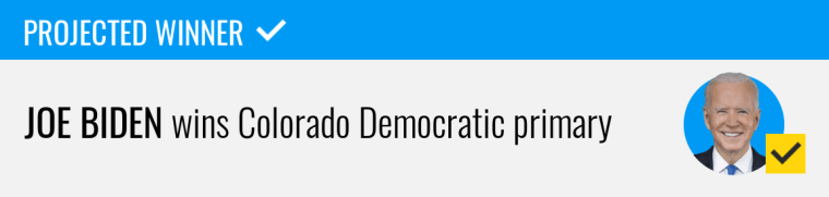 Joe Biden wins Colorado Democratic primary