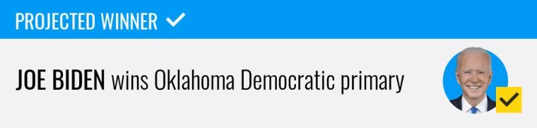 Joe Biden wins Oklahoma Democratic primary