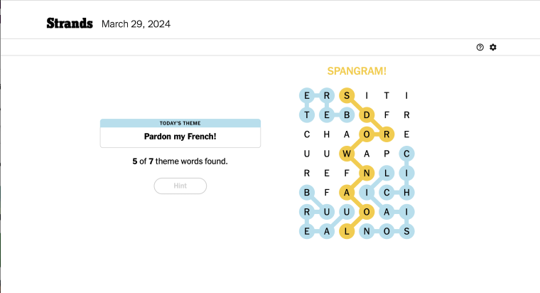 What Is Strands? How to Play New York Times Word Search Game