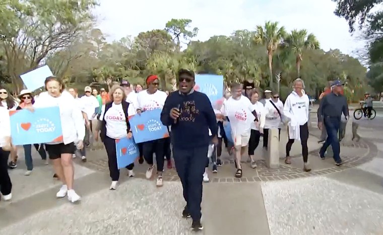 Al Roker and our Start TODAY members finish the February challenge strong in Hilton Head, South Carolina.