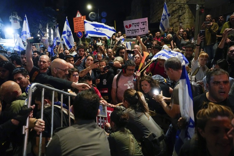 Netanyahu Protesters Jerusalem