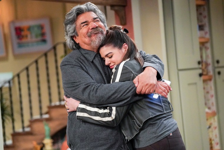 George Lopez?and Mayan Lopez on "Lopez vs. Lopez."