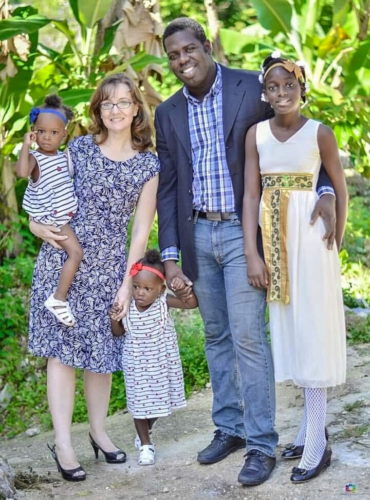 Erika Childs Charles, second from left, and her family.