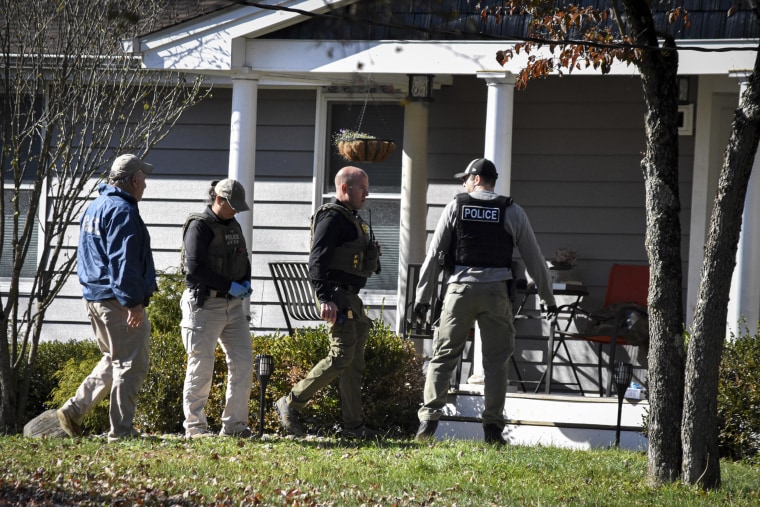 FBI searches and converges on the home of suspect Gregory Yetman.
