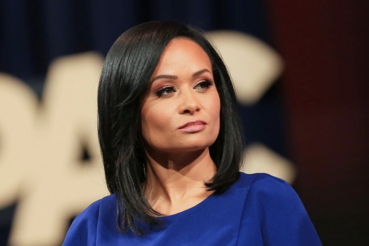 Katrina Pierson listens during the Conservative Political Action Conference 