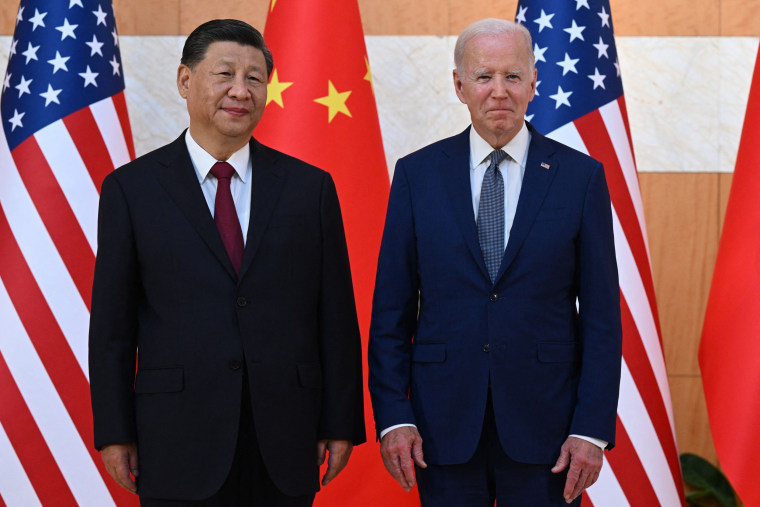 Xi Jinping and Joe Biden at the G20 Summit in Bali