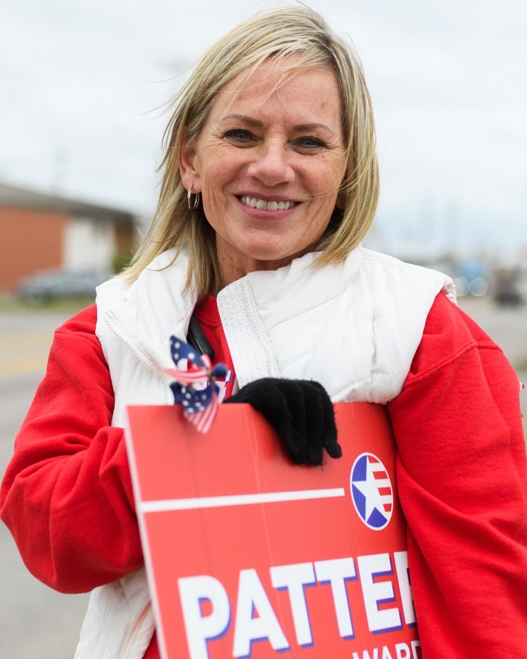 Candidate Cheryl Patterson poses for a portrait