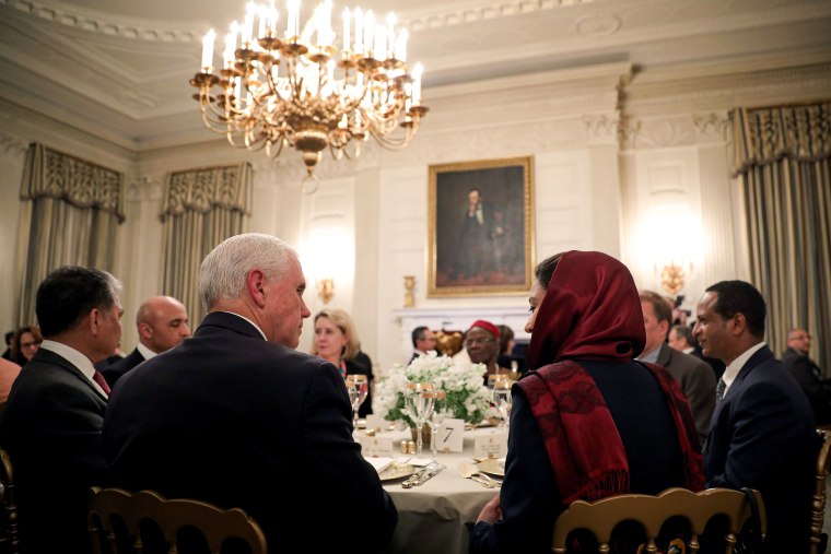 Mike Pence at an Iftar dinner