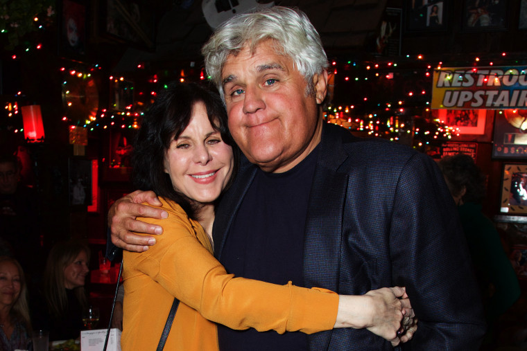  Jay Leno with his wife Mavis Leno arrive at an event in West Hollywood in 2017. 