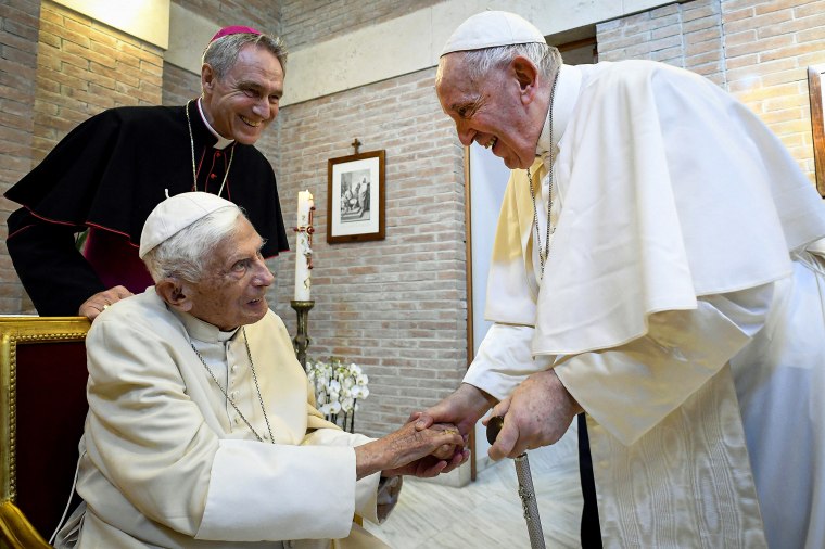 Pope Francis and Pope Emeritus Benedict XVI