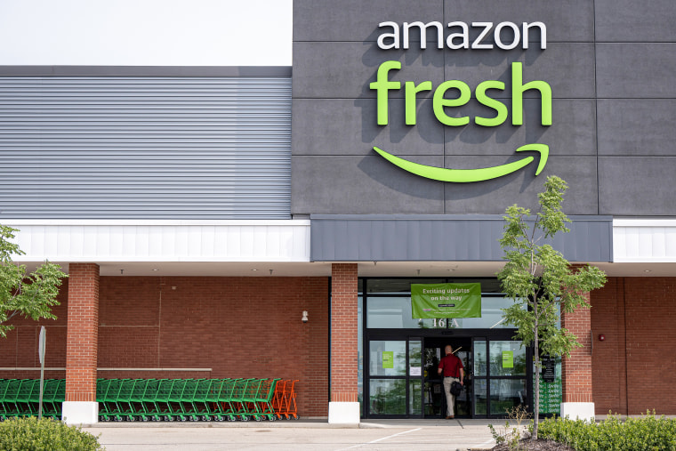 An Amazon Fresh grocery store.
