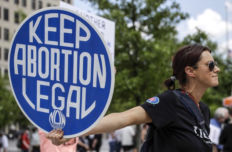 Abortion-rights demonstrator