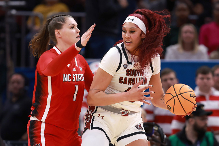 Image: North Carolina State v South Carolina ncaa women's basketball