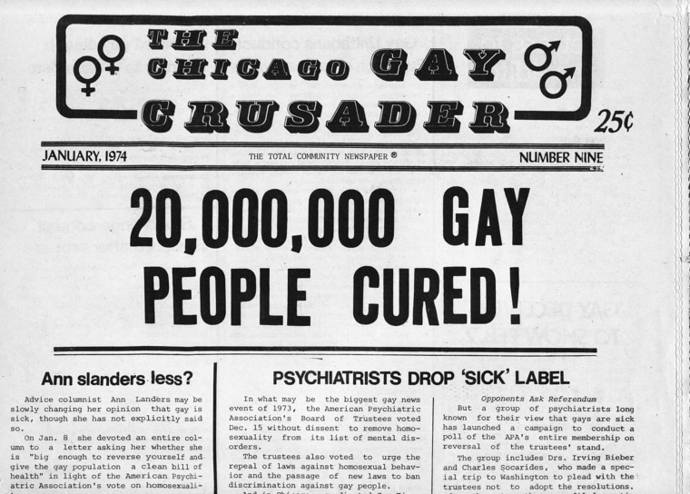 Many outlets covered the APA’s decision to remove homosexuality from its list of mental disorders.