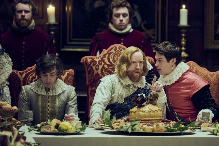 Samuel Blenkin, Tony Curran and George Villiers in "Mary and George."